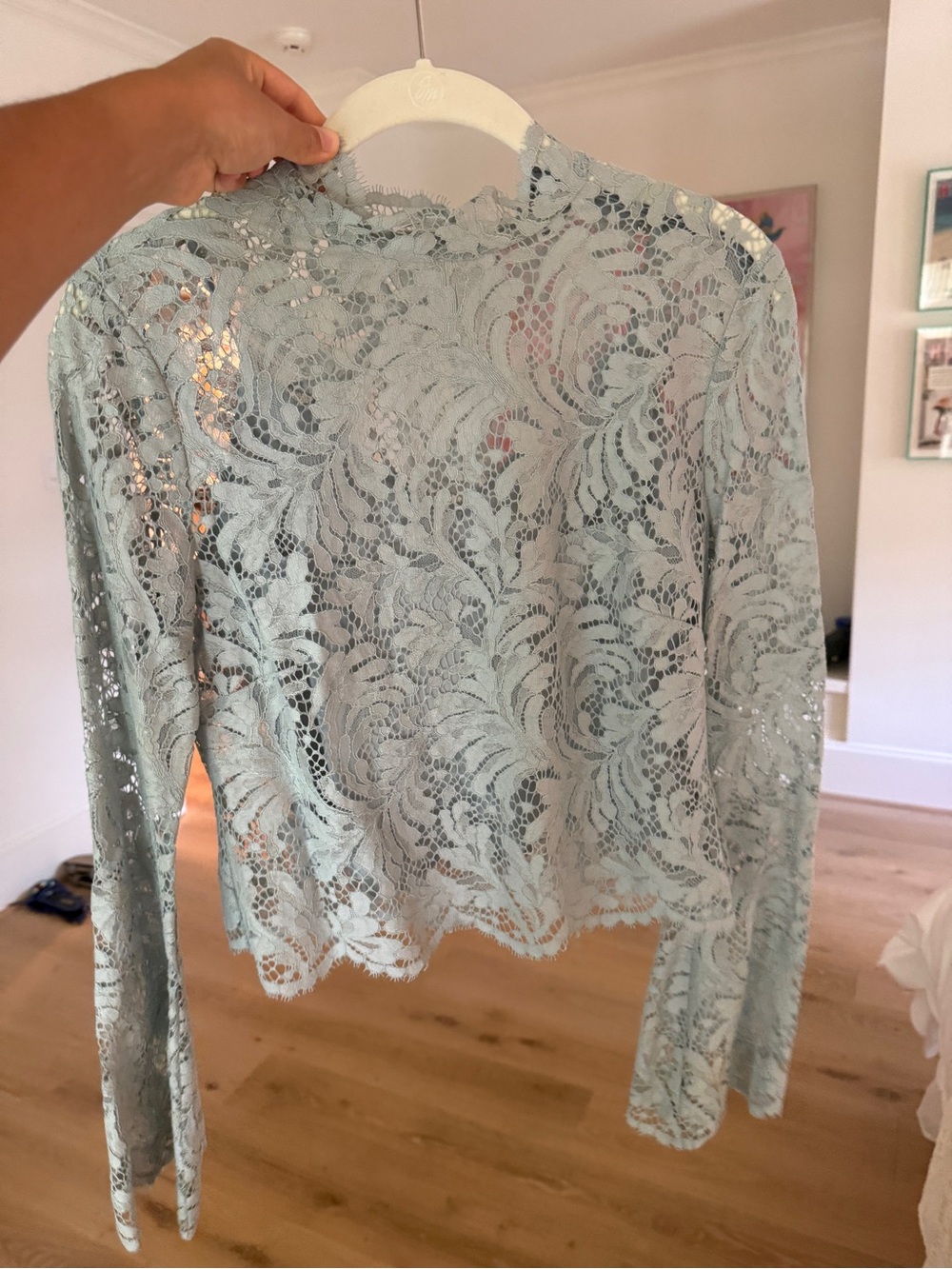 ALC women’s Margot botanical lace top.